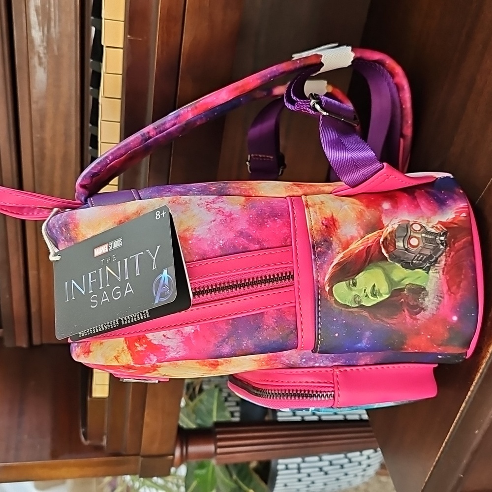NWT Loungefly Bookbag Infinity Saga Guardians of the Galaxy Marvel Comics Purse - Picture 2 of 13